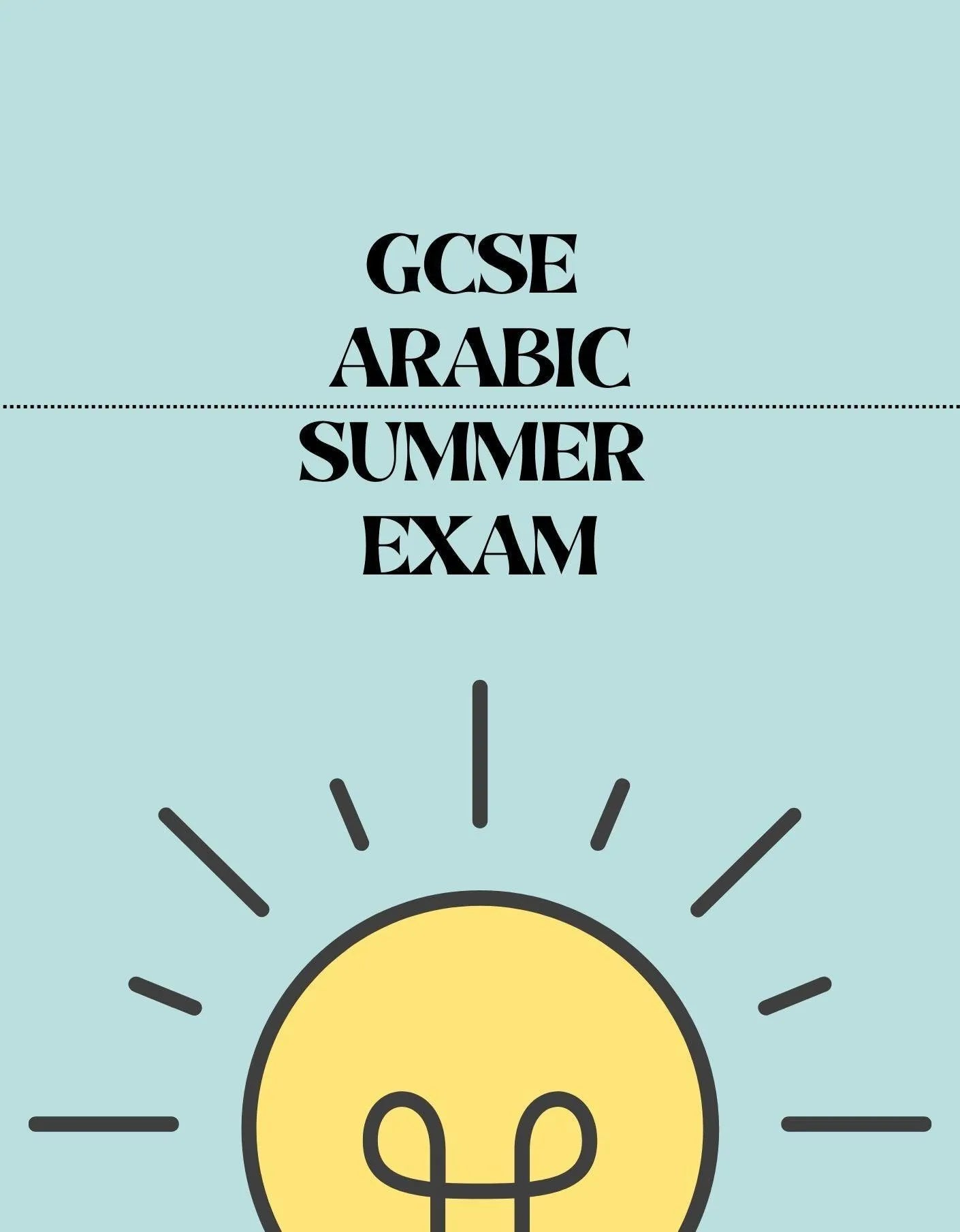 GCSE Arabic - Summer Exam - Exam Centre Birmingham Limited
