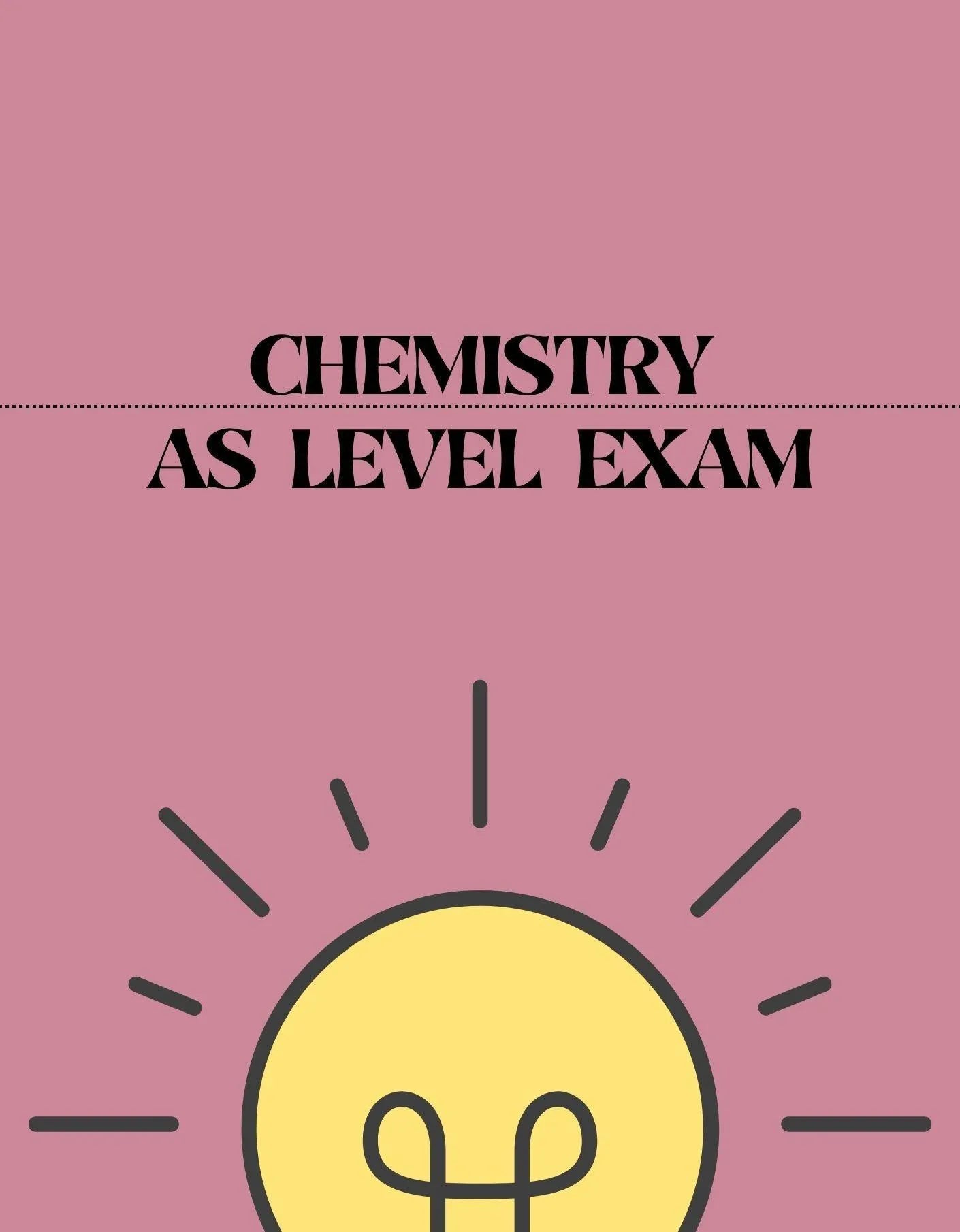 AS Level - Chemistry Exam
